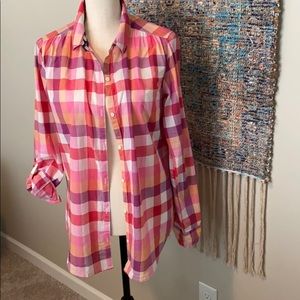 Multi colored collared shirt